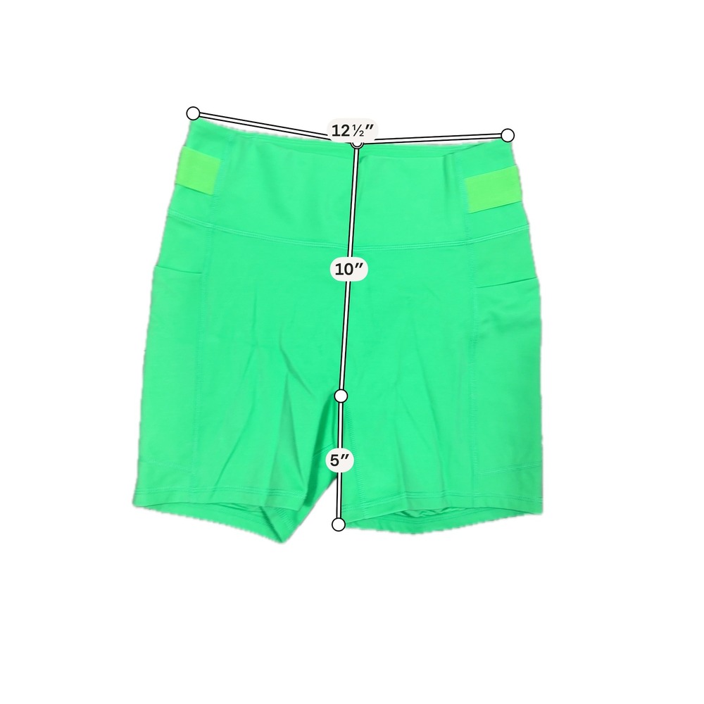 Fabletics Green High Waist Motion365 Pocket Shorts - SIZE M NWT Activewear - Picture 4 of 4